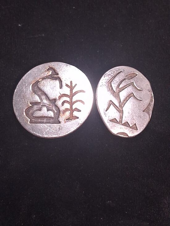Vintage Hopi Crafts HC Sterling Silver Key Holder Clips Bennett C-31 Pair Native main image 9